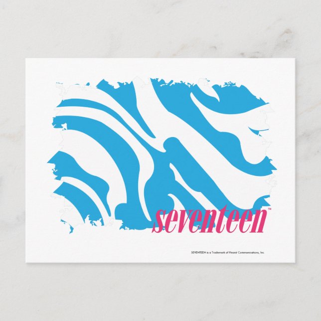Carte Postale Zebra Aqua 4 (Devant)