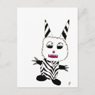 Carte Postale Zebra gremlin