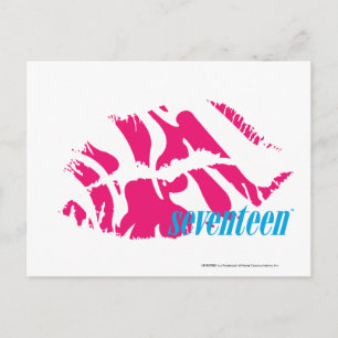 Carte Postale Zebra Magenta