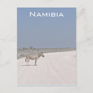 Carte postale Zebra, Namibie