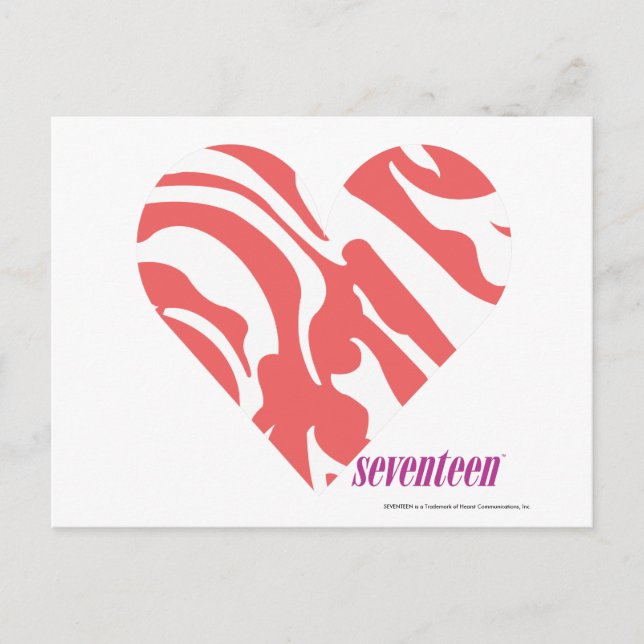 Carte Postale Zebra Pink 2 (Devant)