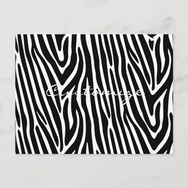 Carte Postale Zebra Stripes Motif Thunder_Cove (Devant)