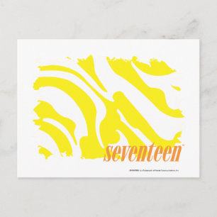 Carte Postale Zèbre Jaune 2