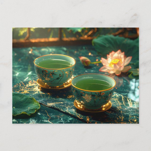 CARTE POSTALE ZEN BOUDDHISME - CÉRÉMONIE DU THÉ (Devant)