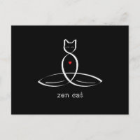 Zen Cat - Texte de style élégant.
