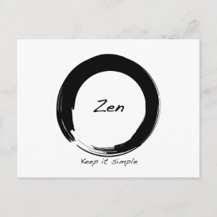 Carte Postale Zen : Gardez-le simple