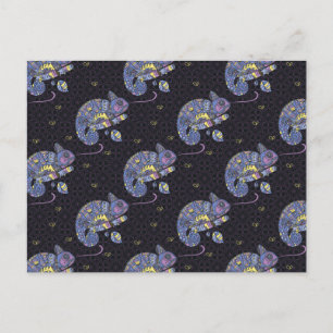 Carte Postale Zentangle Lizard