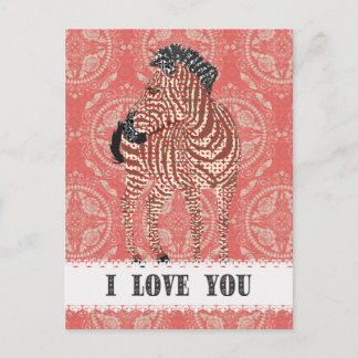 Carte postale Zenya Retro Red Love