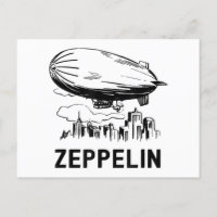 Zeppelin rétro vintage - Croquis Dirigeable