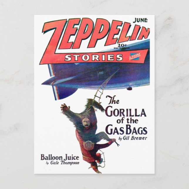 Carte Postale Zeppelin Stories (Devant)