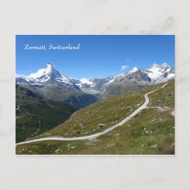 Carte Postale Zermatt Alpes suisses Matterhorn (Devant)