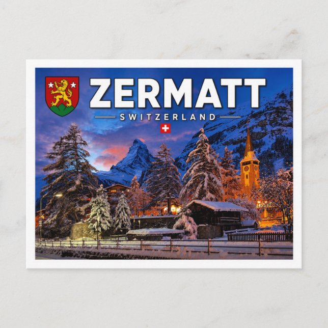 Carte Postale Zermatt - Matterhorn - Suisse (Devant)