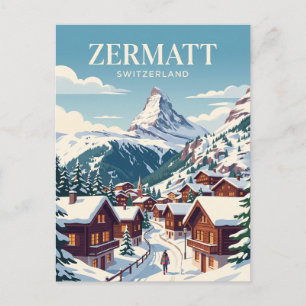 Carte Postale Zermatt, Suisse