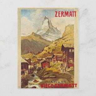 Carte postale Zermatt Suisse Gornergratbahn