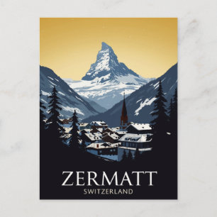 Carte Postale Zermatt Suisse Matterhorn