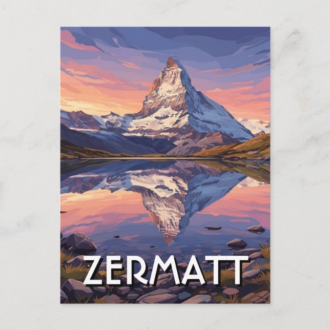 Carte Postale Zermatt Suisse Matterhorn (Devant)