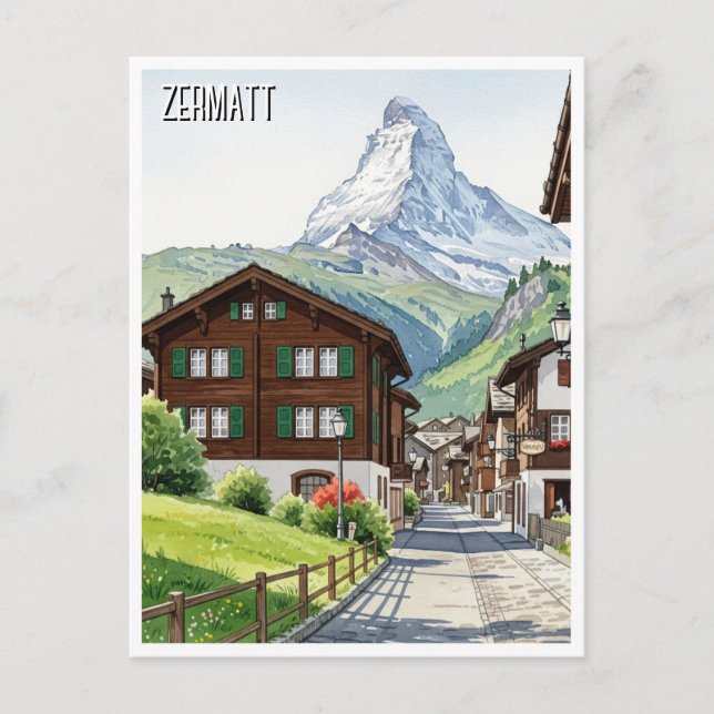 Carte Postale Zermatt Suisse Matterhorn Travel (Devant)