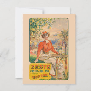 Carte Postale Zeste Citronnelle Poster vintage 1904
