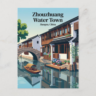Carte Postale Zhouzhuang, la Venise de l'Orient, Chine