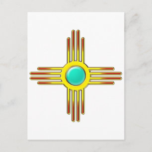 Carte Postale Zia Sonne - Zia Pueblo - Symbole Kraft