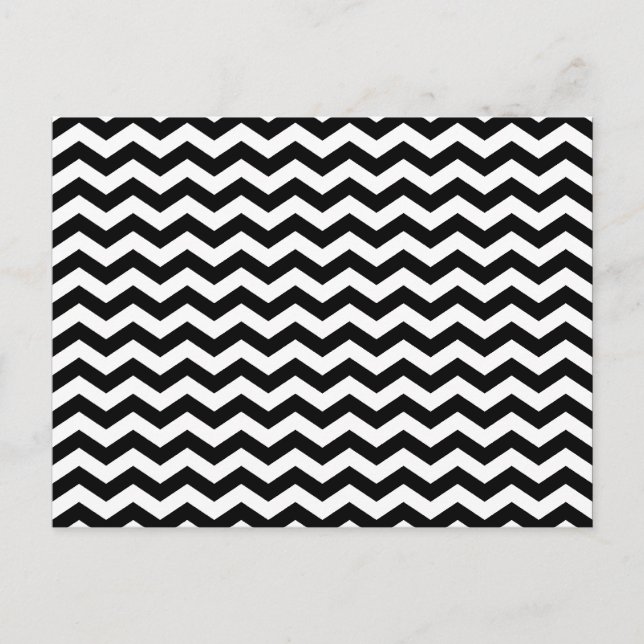 Carte Postale Zig Zag blanc et noir (Devant)