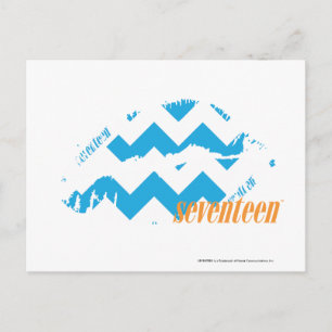 Carte Postale ZigZag Aqua