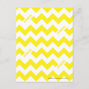 Carte Postale ZigZag jaune