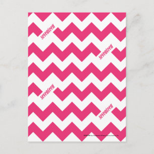Carte Postale ZigZag Magenta