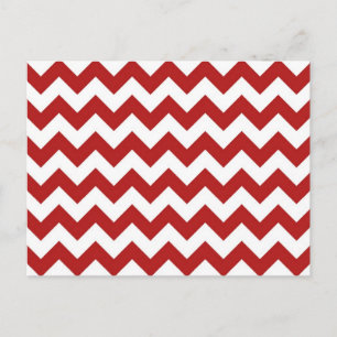 Carte Postale Zigzag rouge et blanc