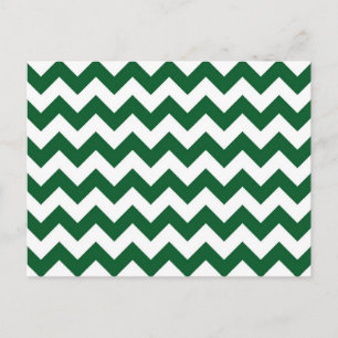 Carte Postale Zigzag vert et blanc