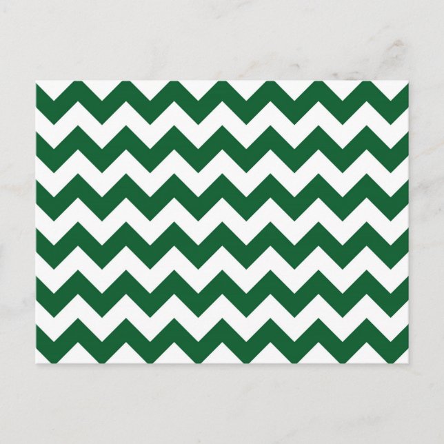 Carte Postale Zigzag vert et blanc (Devant)