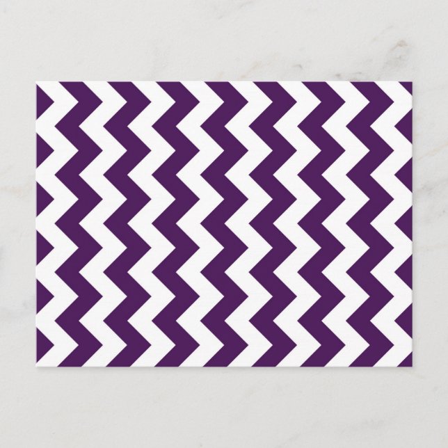 Carte Postale Zigzag violet et blanc (Devant)
