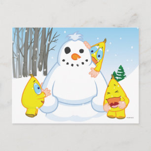 Carte Postale Zingoz Snowman