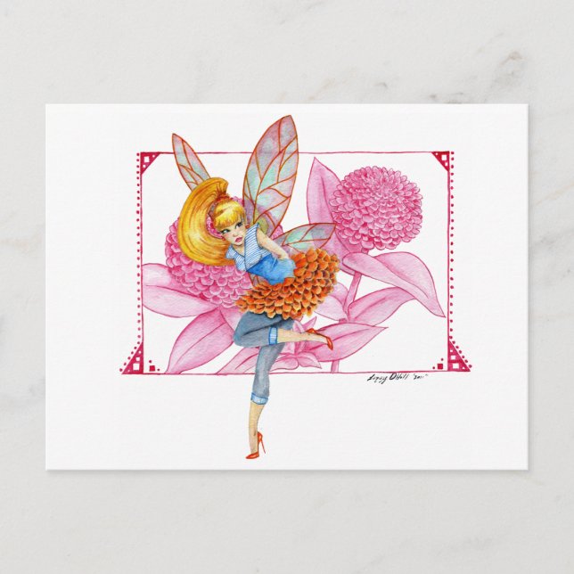 Carte postale Zinnia Fairy (Devant)