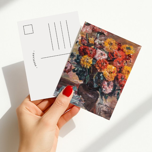 Carte Postale Zinnias | Lovis Corinth (Créateur téléchargé)