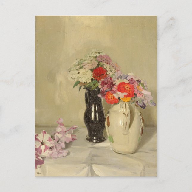 Carte Postale Zinnias | William Nicholson (Devant)