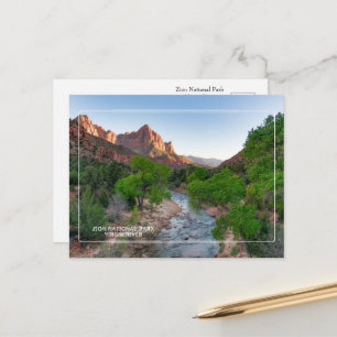 Carte Postale Zion National Park, rivière Virgin