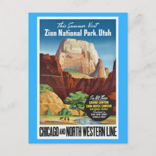 Carte Postale Zion National Park, Utah America Travel