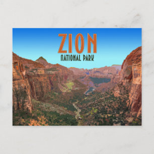 Carte Postale Zion National Park Utah Vintage