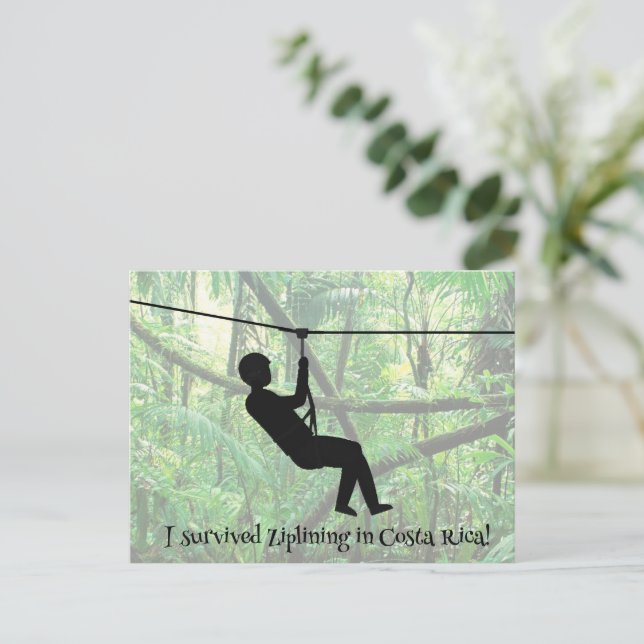 Carte postale Zipline (Debout devant)
