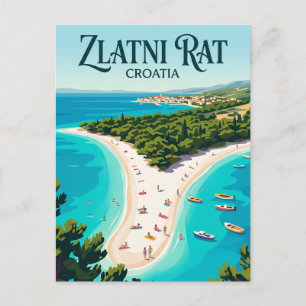 Carte Postale Zlatni Rat Croatie
