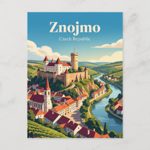 Carte Postale Znojmo, région de Moravie-du-Sud, République tchèq
