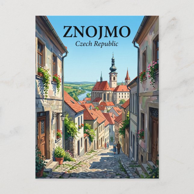 Carte Postale Znojmo République tchèque (Devant)