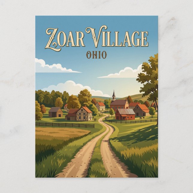 Carte Postale Zoar États-Unis (Devant)