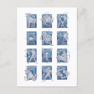 Carte postale Zodiac 12 Étoiles