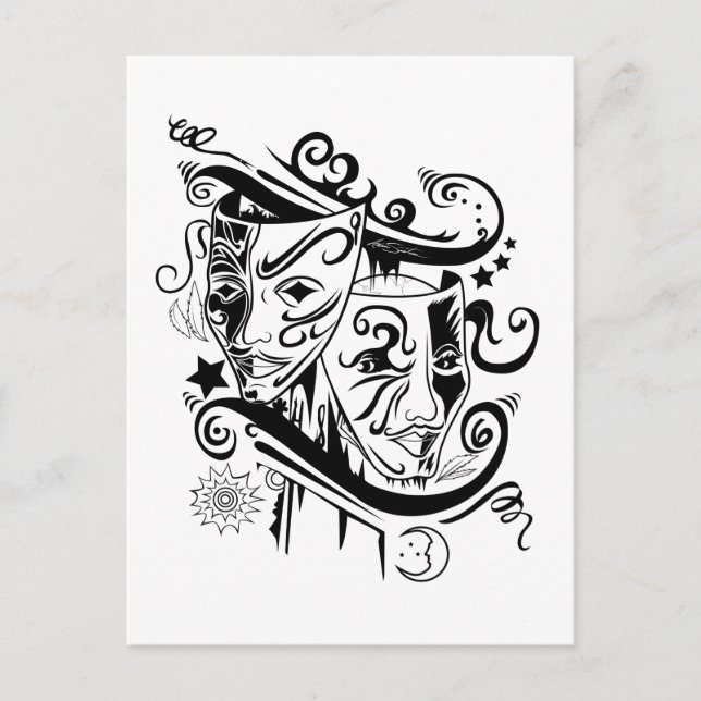 Carte Postale Zodiac - Gemini (Devant)