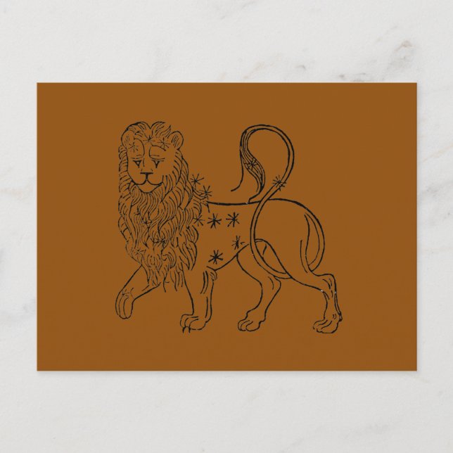 Carte Postale Zodiac : Leo, 1494 (Devant)