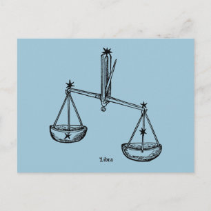 Carte Postale Zodiac : Libra, 1482