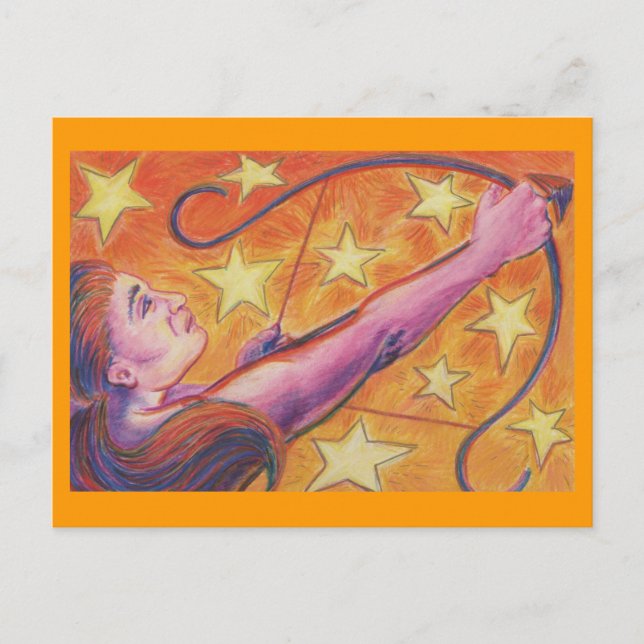 Carte postale Zodiac Sagittarius (Devant)