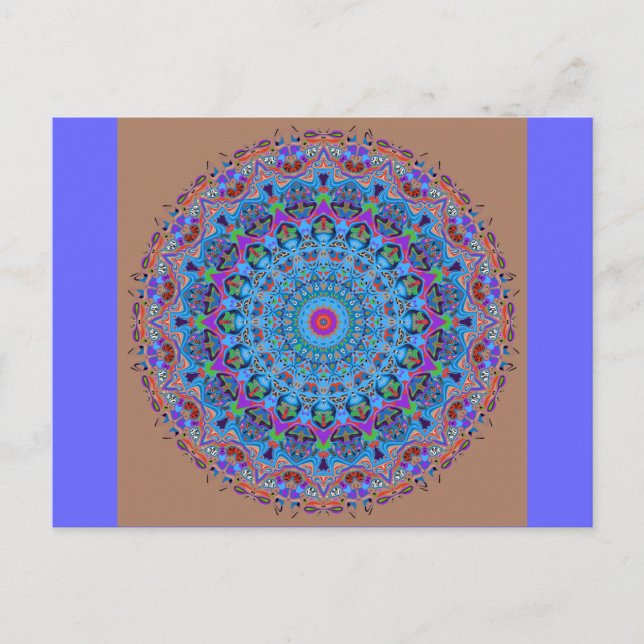 Carte Postale Zoe Mandala Design (Devant)